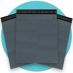 Greenworks - Triplast 14 x 16 cm, in plastica, per spedizioni postali, colore: grigio (Confezione da 100)