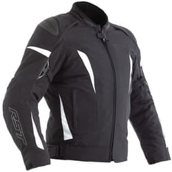 RST GT Giacca tessile da donna, nero-bianco, dimensione L per donne
