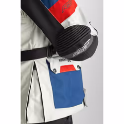 RST Adventure-X Airbag Giacca Tessile Moto, bianco-rosso-blu, dimensione M per uomo - Vista aggiuntiva 4