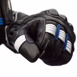 RST Pilot Guanti da moto, nero-blu, dimensione 2XL per uomo