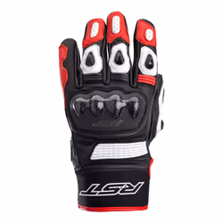 RST Freestyle II Guanti da moto, nero-bianco-rosso, dimensione 2XL per uomo