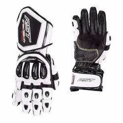 RST Tractech Evo 4 Guanti da moto, nero-bianco, dimensione XS per uomo