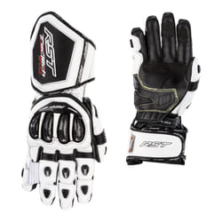 RST Tractech Evo 4 Guanti da moto, nero-bianco, dimensione XS per uomo