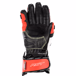 RST Tractech Evo 4 Guanti da moto, nero-bianco-rosso, dimensione M per uomo