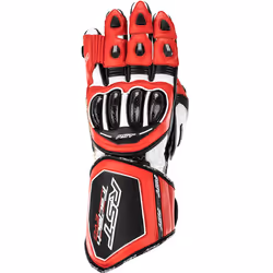 RST Tractech Evo 4 Guanti da moto, nero-bianco-rosso, dimensione XL per uomo