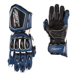RST Tractech Evo 4 Guanti da moto, bianco-blu, dimensione S per uomo