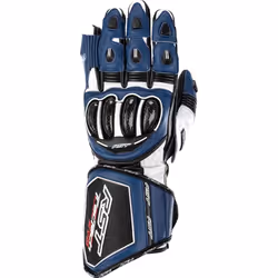 RST Tractech Evo 4 Guanti da moto, bianco-blu, dimensione 2XL per uomo
