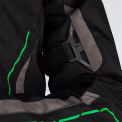 RST S-1 Giacca tessile moto, nero-grigio-verde, dimensione L per uomo