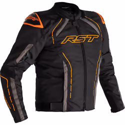 RST S-1 Giacca tessile moto, nero-grigio-arancione, dimensione 2XL per uomo