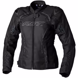 RST S-1 Mesh Giacca tessile moto da donna, nero-rosa, dimensione XL per uomo
