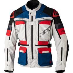 RST Pro Series Adventure-Xtreme Giacca tessile moto, bianco-rosso-blu, dimensione S per uomo