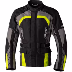 RST Alpha 5 Giacca tessile moto, nero-grigio-giallo, dimensione M per uomo