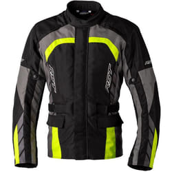 RST Alpha 5 Giacca tessile moto, nero-grigio-giallo, dimensione M per uomo