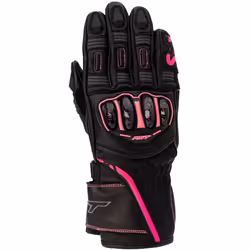 RST S1 Guanti da moto da donna, nero-rosa, dimensione M per donne