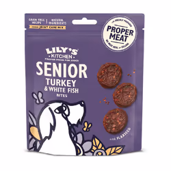 Lily's Kitchen Senior Turkey & White Fish Bites, Spuntini, Cane, Adulto, Pesce, Turchia, 70 g