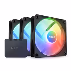 NZXT F120 RGB Core Triple Pack, Ventilatore, 12 cm, 500 Giri/min, 1800 Giri/min, Nero