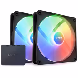 NZXT F140 RGB Core, Ventilatore, 14 cm, 500 Giri/min, 1800 Giri/min, 20 dB, Nero