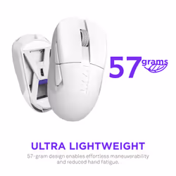 NZXT MS-101NW-02 mouse Gaming Mano destra RF Wireless Ottico 26000 DPI - Vista aggiuntiva 2