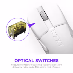 NZXT MS-101NW-02 mouse Gaming Mano destra RF Wireless Ottico 26000 DPI - Vista aggiuntiva 5