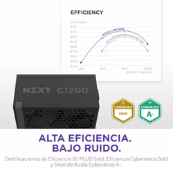 NZXT C1200 Gold ATX 3.1 alimentatore per computer 1200 W 24-pin ATX Nero - Vista aggiuntiva 7