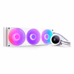 NZXT Kraken Plus 360 RGB, Raffreddatore di liquidi tutto in uno, 500 Giri/min, 2400 Giri/min, Bianco