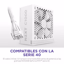NZXT C1000 Gold ATX 3.1 alimentatore per computer 1000 W 24-pin ATX Bianco - Vista aggiuntiva 7