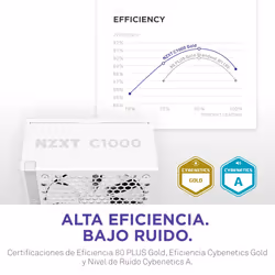 NZXT C1000 Gold ATX 3.1 alimentatore per computer 1000 W 24-pin ATX Bianco - Vista aggiuntiva 8