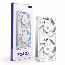 NZXT F240X Case per computer Ventilatore 12 cm Bianco 1 pz - Vista aggiuntiva 2