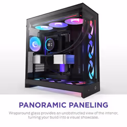 NZXT H9 Flow RGB+ Midi Tower Nero - Vista aggiuntiva 7
