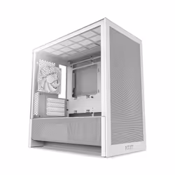 NZXT H9 H3 Flow, Midi Tower, PC, Bianco, micro ATX, Mini-ITX, Rete, SGCC, Vetro temperato, 17 cm