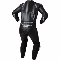 RST V4.1 Evo Kangaroo Airbag One Piece Tuta in pelle del motociclo, nero-bianco, dimensione XS per uomo