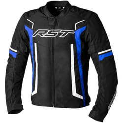 RST Pilot Evo Giacca tessile moto, nero-bianco-blu, dimensione S per uomo