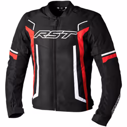 RST Pilot Evo Giacca tessile moto, nero-bianco-rosso, dimensione 2XL per uomo