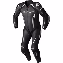 RST Tractech EVO 5 Tuta in pelle da moto di un pezzo, nero-bianco, dimensione L per uomo