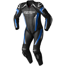 RST Tractech EVO 5 Tuta in pelle da moto di un pezzo, nero-blu, dimensione S per uomo
