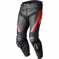 RST Tractech EVO 5 Pantaloni di pelle da moto, nero-rosso, dimensione 2XL per uomo
