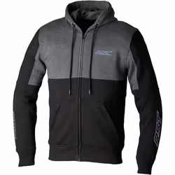 RST Team Felpa con cappuccio e zip, nero-grigio, dimensione L per uomo - Vista aggiuntiva 2