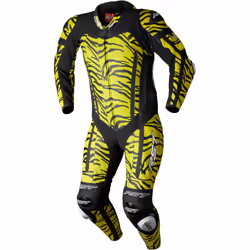RST Pro Series Evo Airbag Ltd. Tiger Tuta in pelle da moto di un pezzo, nero-giallo, dimensione S per uomo
