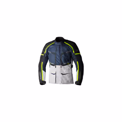 RST Maverick Evo Giacca tessile moto, blu-argento, dimensione S per uomo