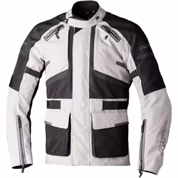 RST Endurance Giacca tessile moto, nero-argento, dimensione L per uomo