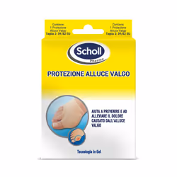 Dr Scholl Protezione Alluce Valgo allevia il dolore e previene lo sfregamento. Comfort garantito grazie al gel morbido ipoall ...
