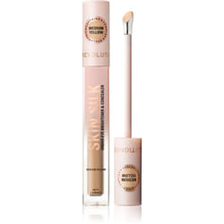 Makeup Revolution Skin Silk Under Eye Brightener & Concealer colore Medium Yellow 4 ml