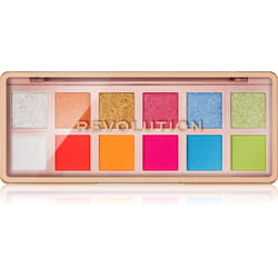 Makeup Revolution The Icon Palette colore The Vibrant Icon Brights Palette 12× 0,7 g