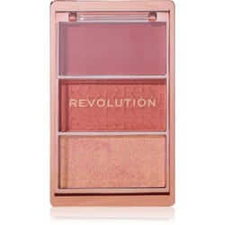Revolution Blush Icon Palette colore Aura Points Rose 9,8 g