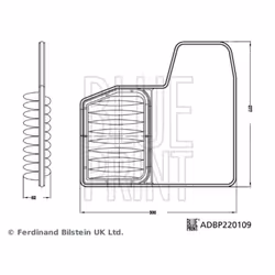 Filtro aria BLUE PRINT ADBP220109