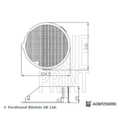 Filtro cabina BLUE PRINT ADBP250090