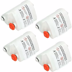 Set di 4 nastri anti-limestone per Rowenta XD9060E0 Generatore di vapore. Dimensioni: 68 x 66 x 73 mm, contenuto: 2 cassette.