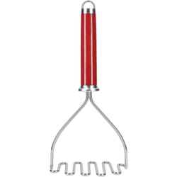 KitchenAid Schiacciapatate de Acciaio inox con impugnatura ergonomica, rosso