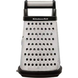 Kitchenaid - Grattugia de Grattugia a 4 lati in metallo con contenitore, 473 ml