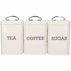 Lattine chiaramente etichettate: non avrete problemi a distinguere queste lattine da tè, caffè e zucchero. Come tocco finale, ...